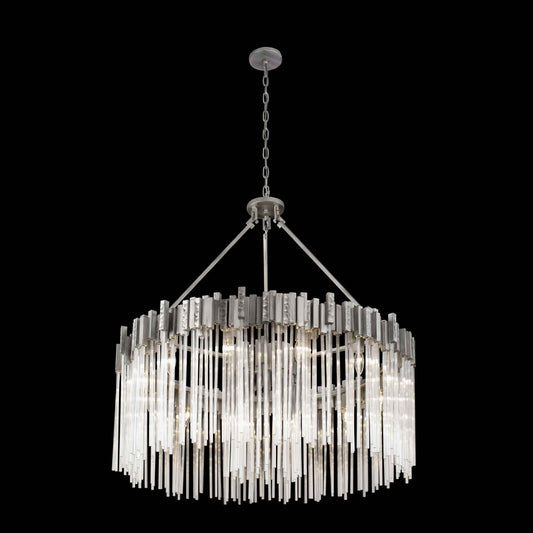 12 light 40 inch rainy night chandelier