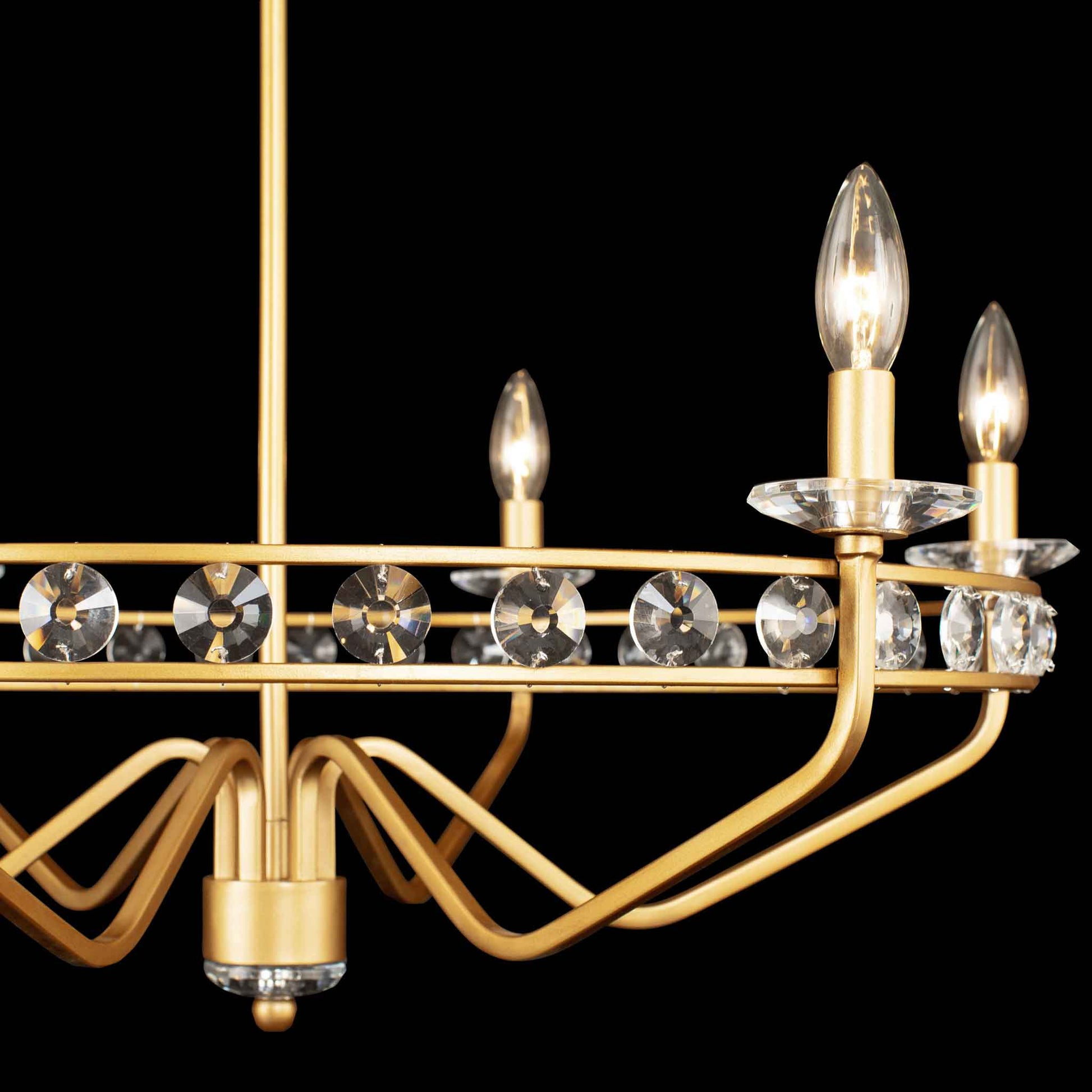 6 light 30 inch antique gold chandelier