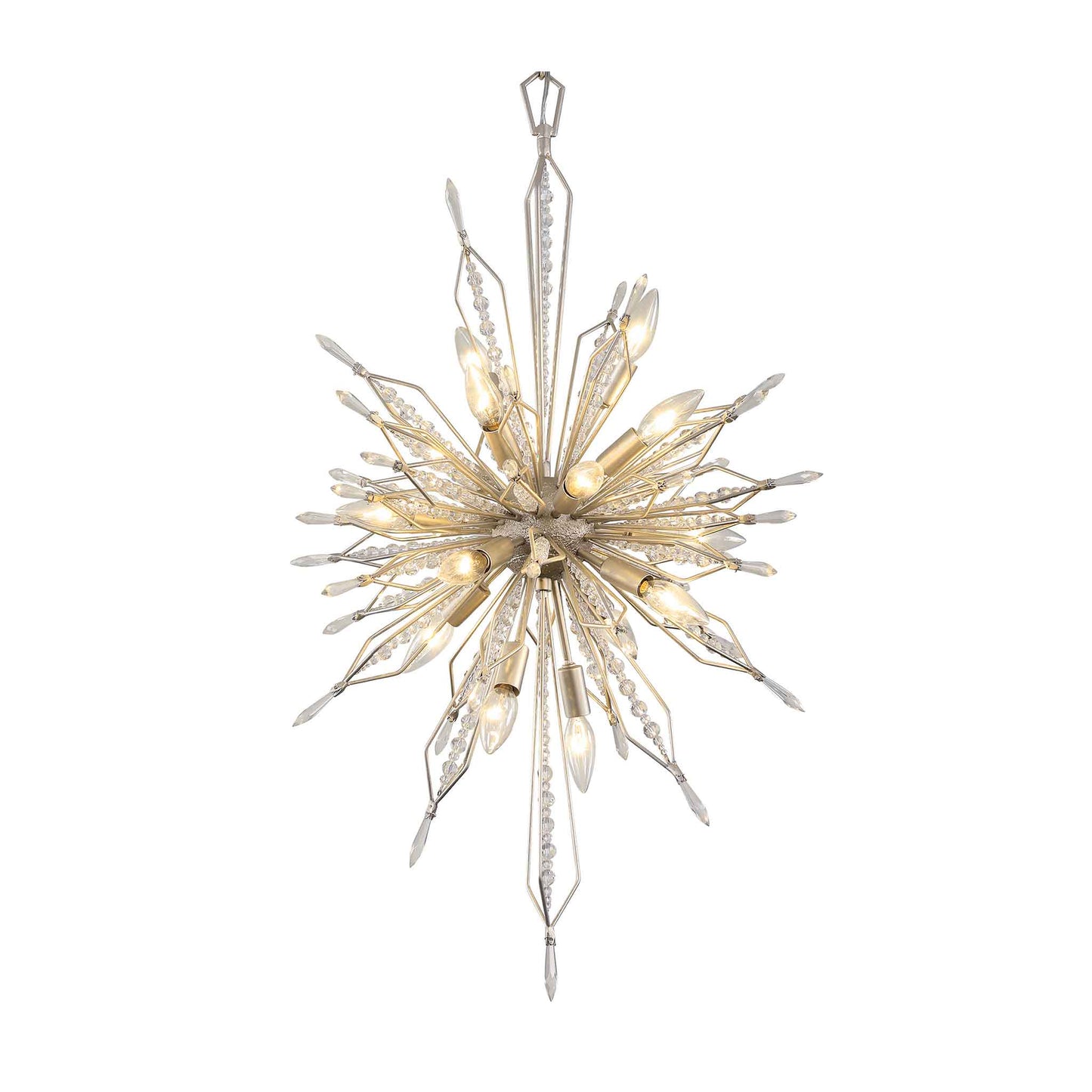 16 light 20 inch gold dust pendant