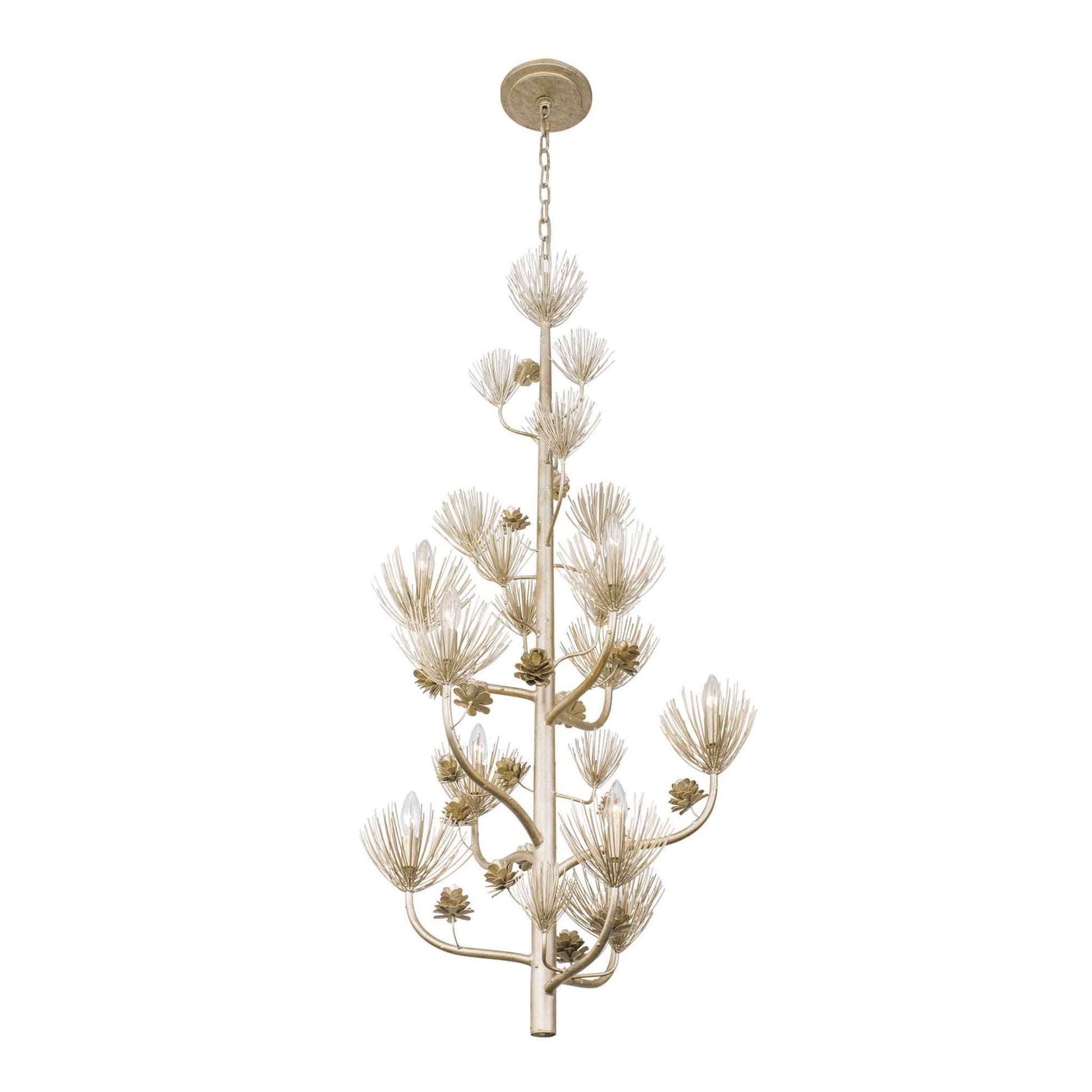 9 light 30 inch 3 tier zen gold chandelier