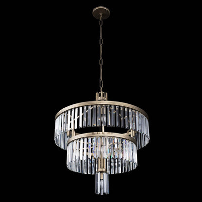 13 light 28 inch havana gold pendant