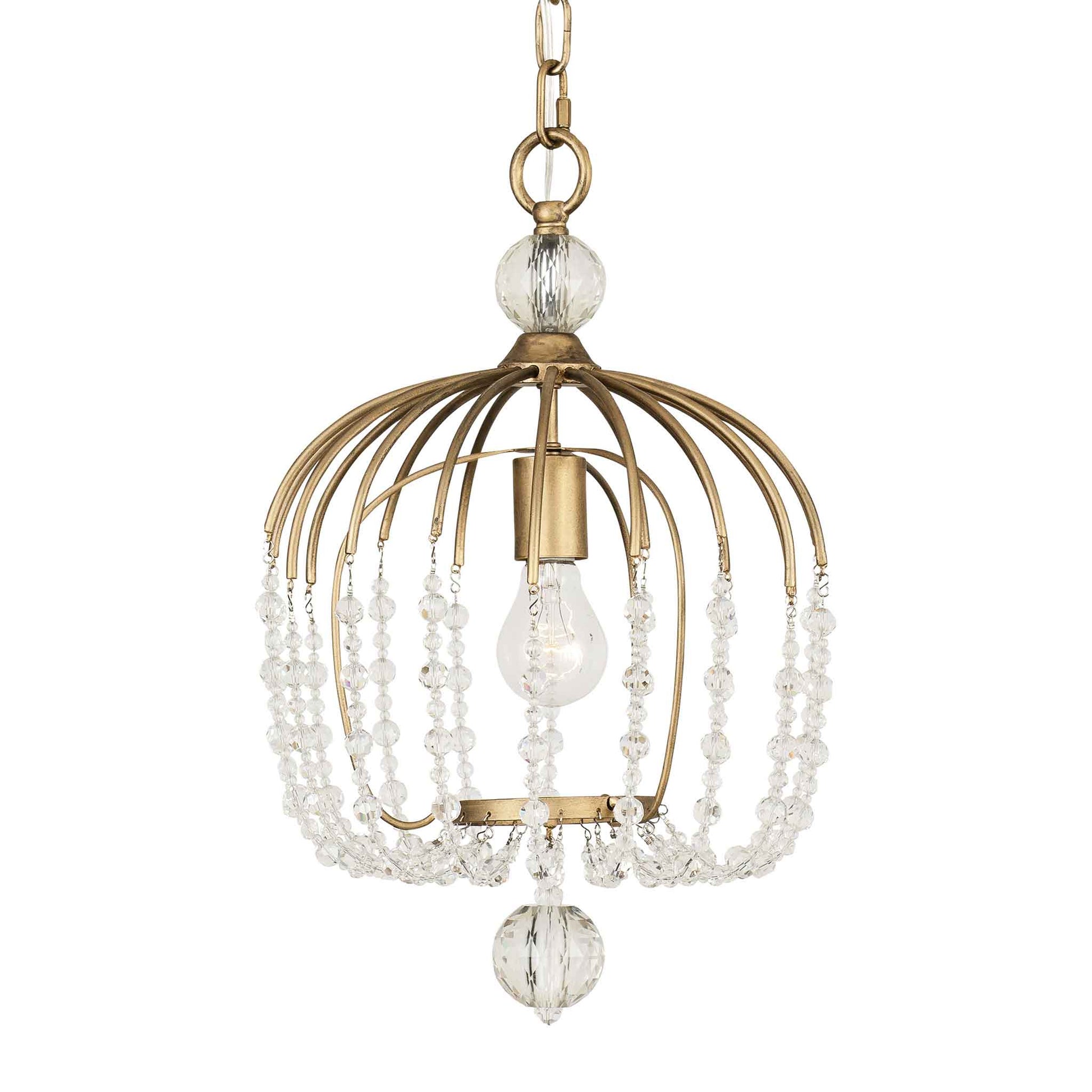 1 light 12 inch havana gold pendant