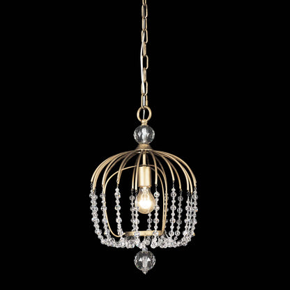 1 light 12 inch havana gold pendant