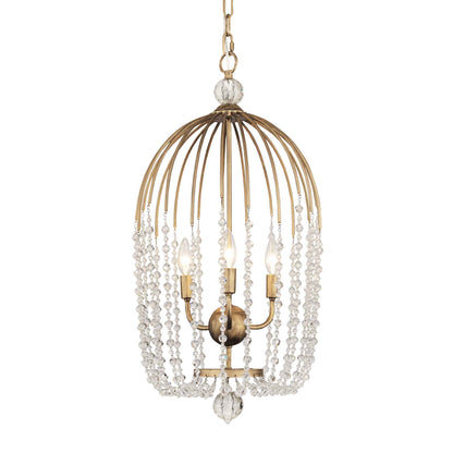 3 light 14 inch havana gold pendant