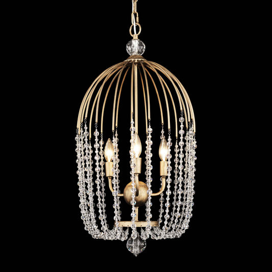 3 light 14 inch havana gold pendant