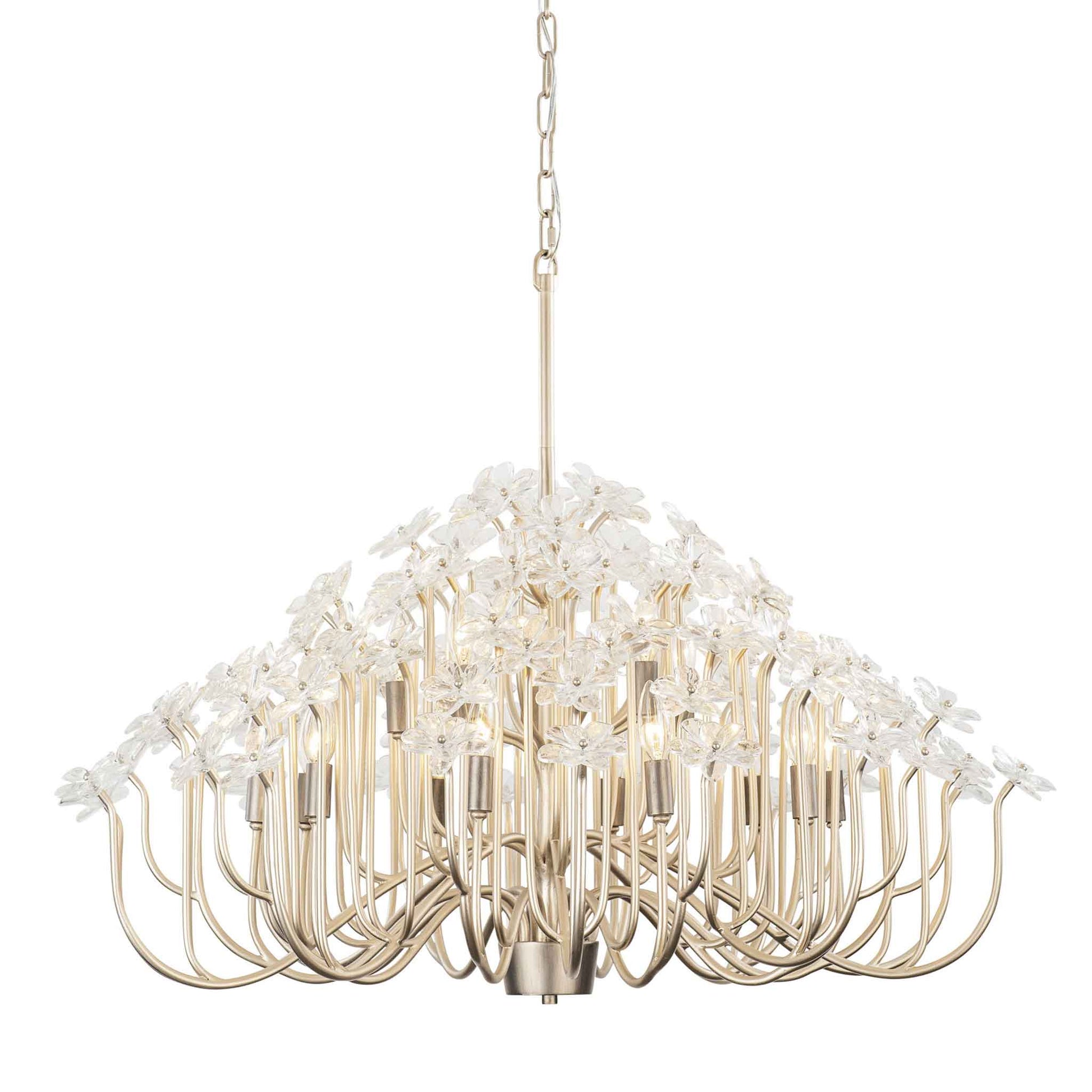 15 light 40 inch gold dust and artifact chandelier