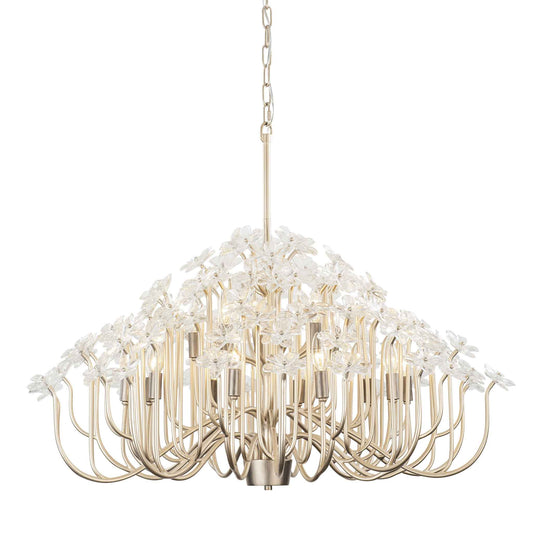 15 light 40 inch gold dust and artifact chandelier